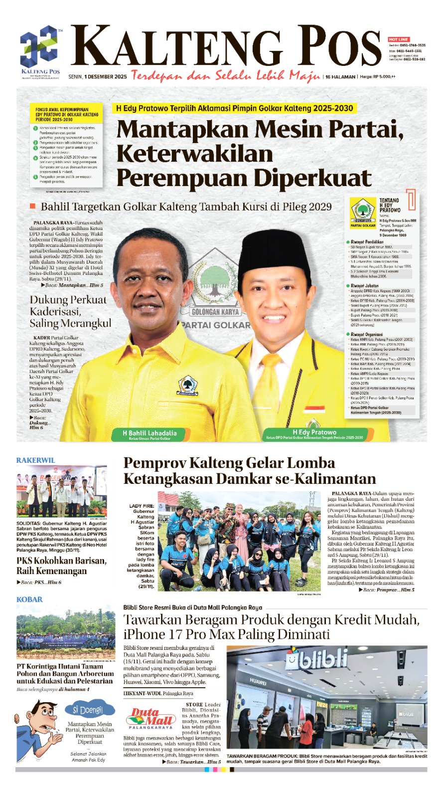 KALTENG POS 01 DESEMBER 2025