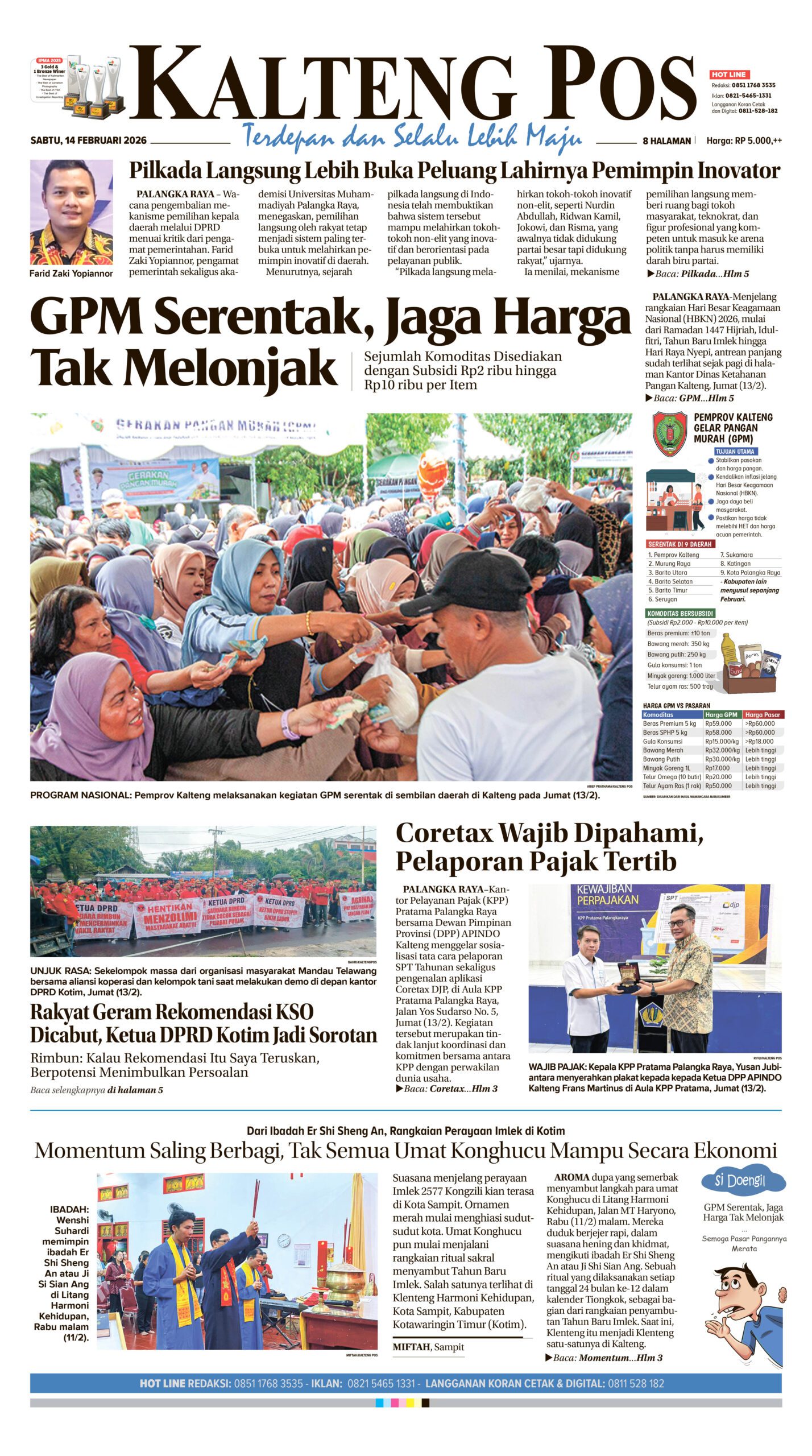 KALTENG POS 14 FEBRUARI 2026