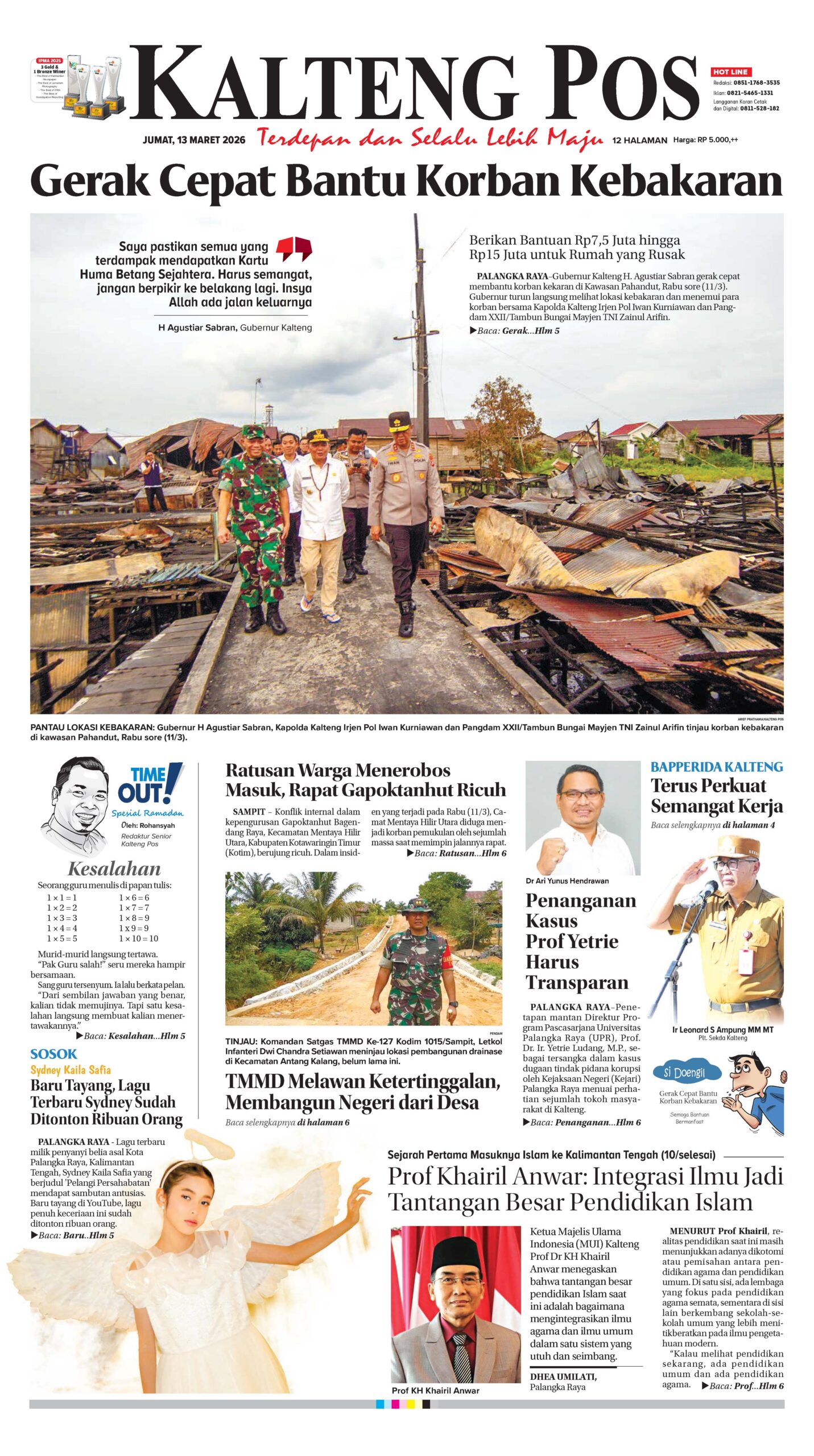 KALTENG POS 13 MARET 2026