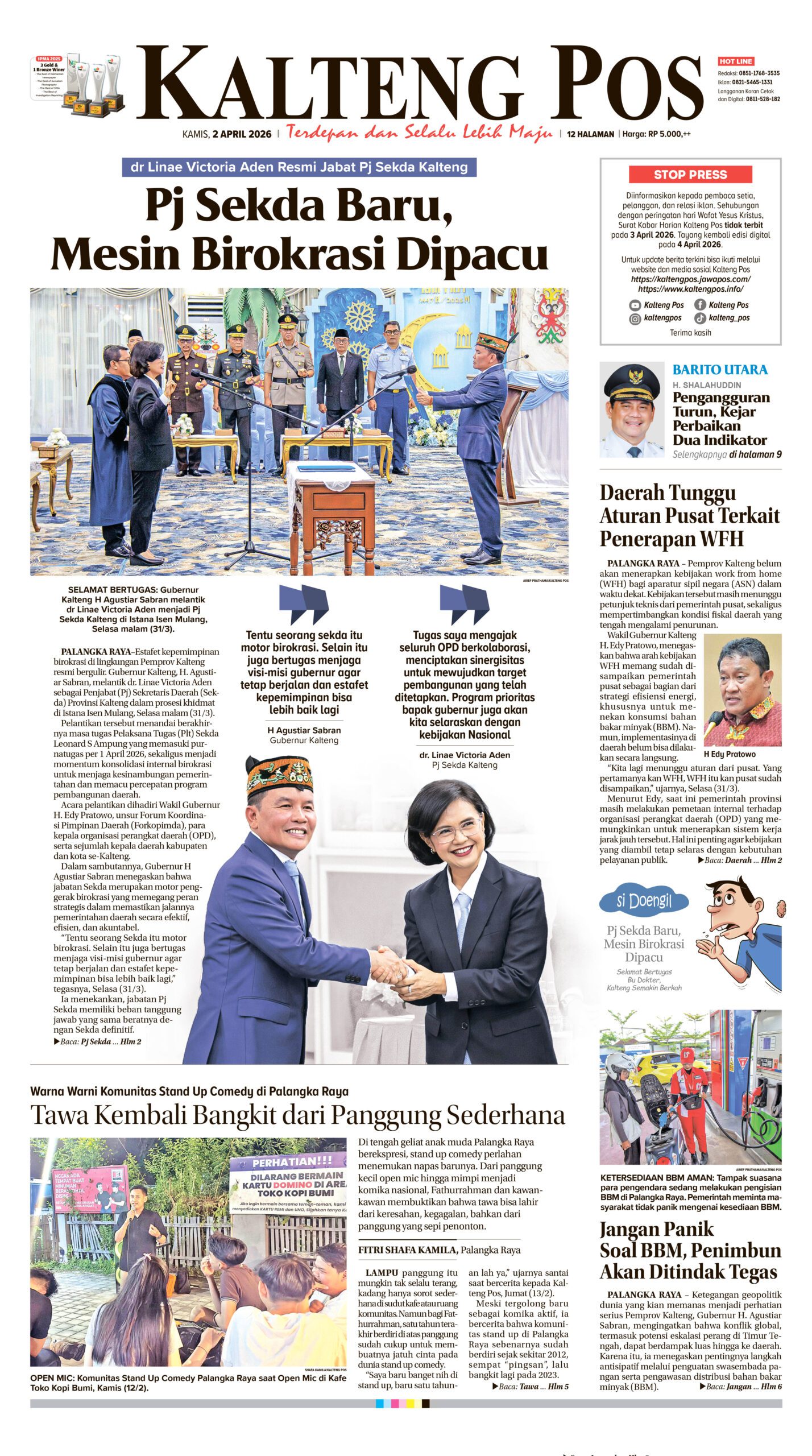 KALTENG POS 02 APRIL 2026