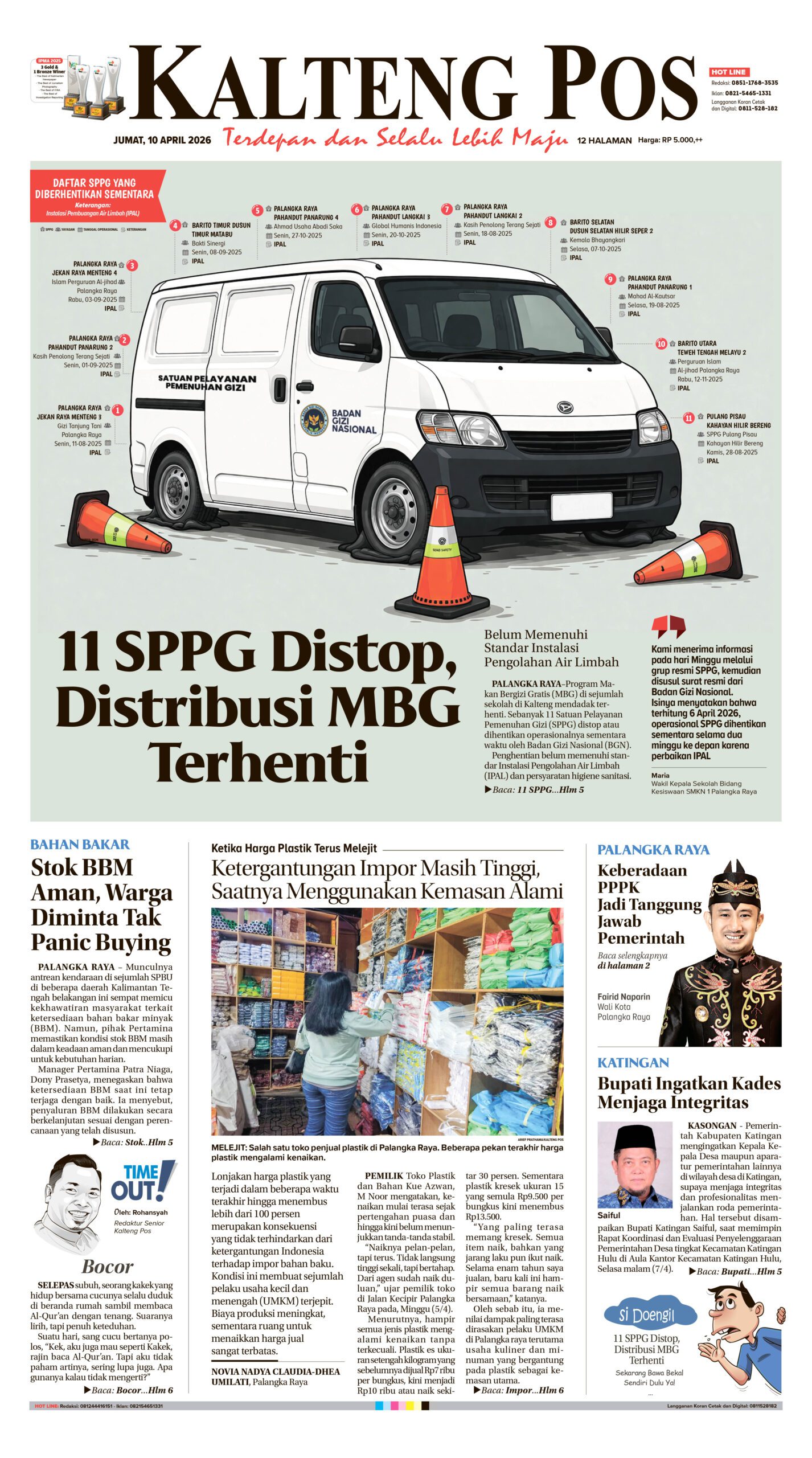 KALTENG POS 10 APRIL 2026