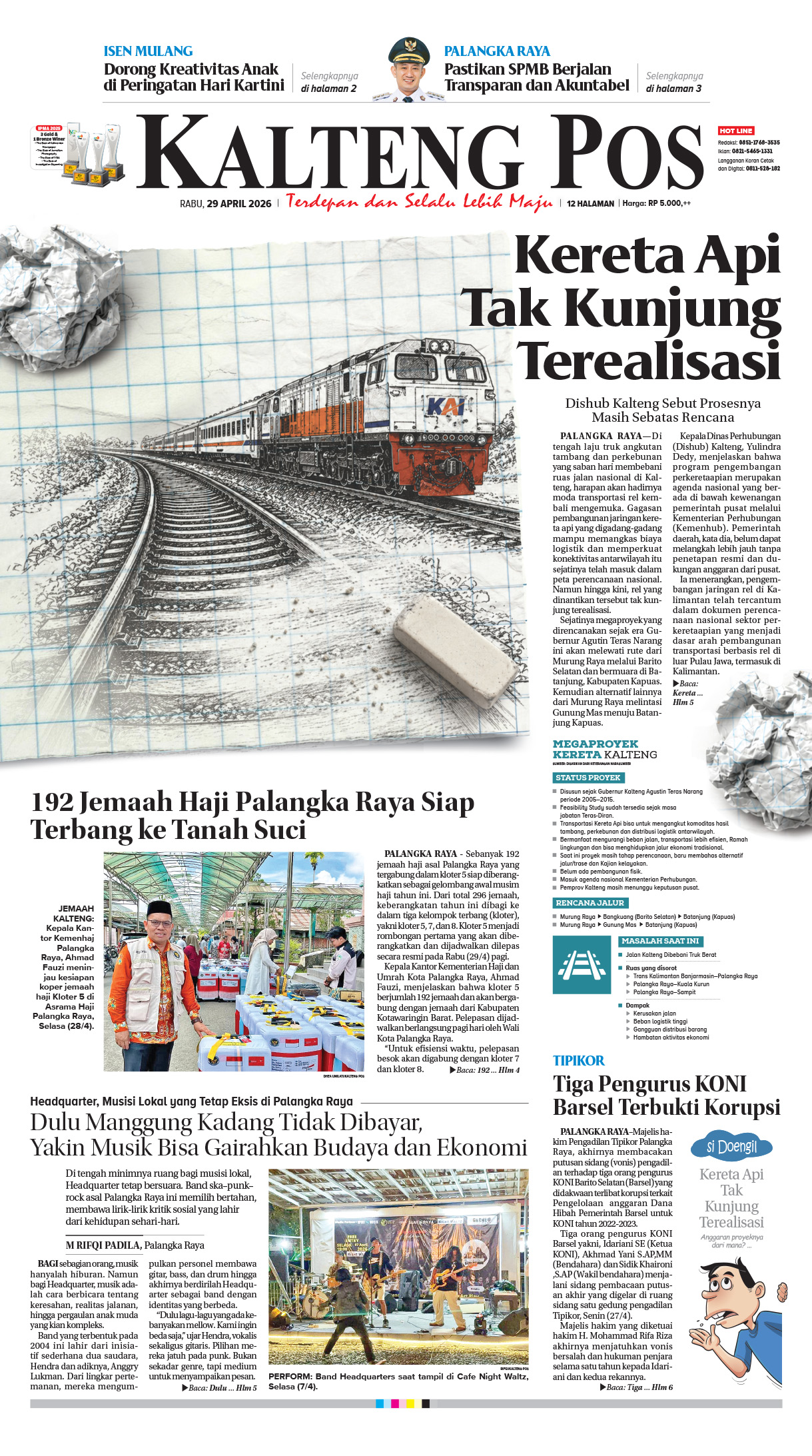 KALTENG POS 29 APRIL 2026