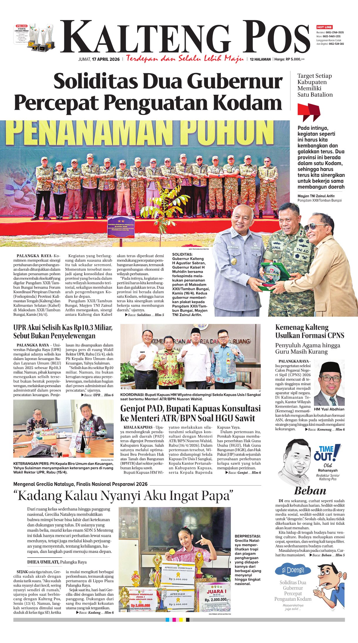 KALTENG POS 17 APRIL 2026