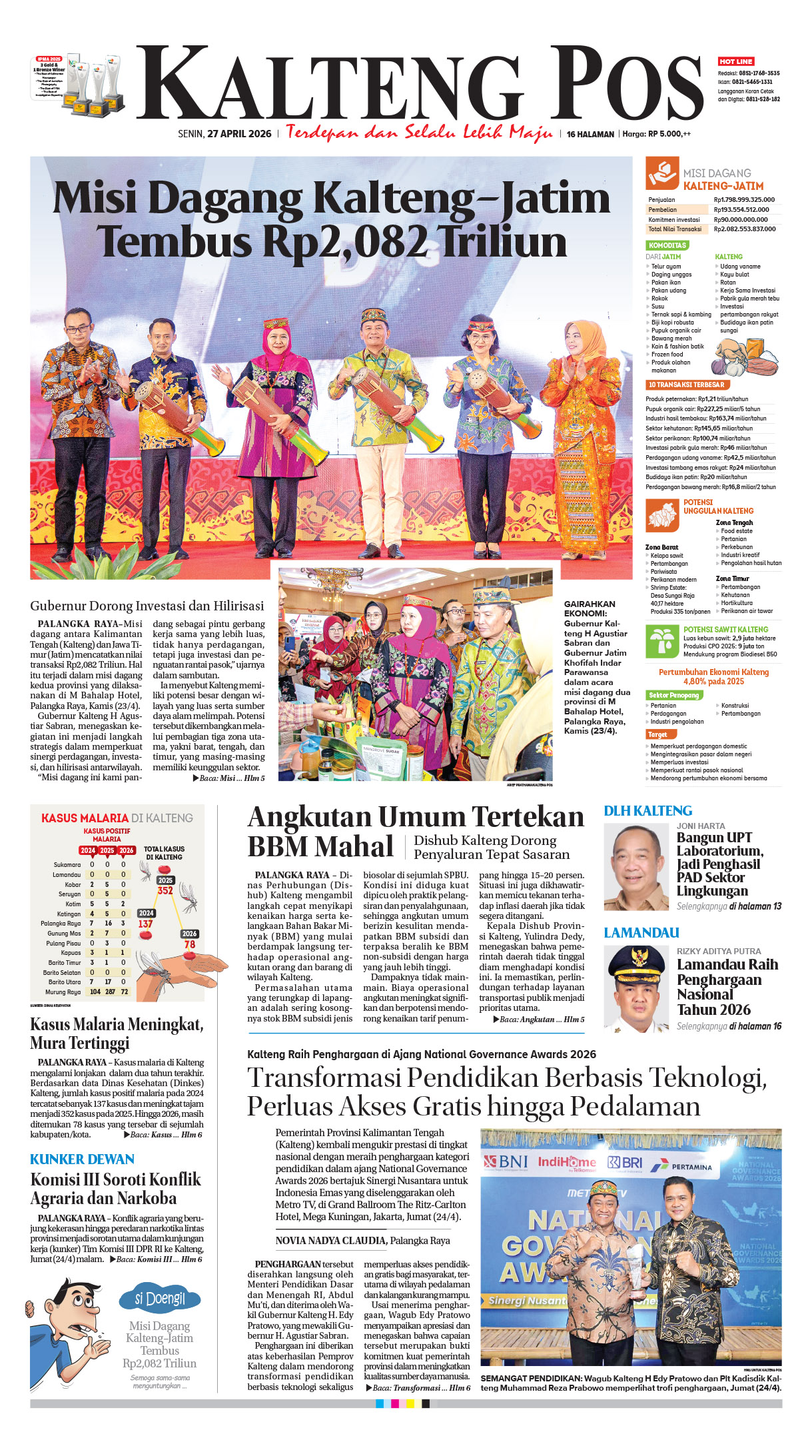 KALTENG POS 27 APRIL 2026