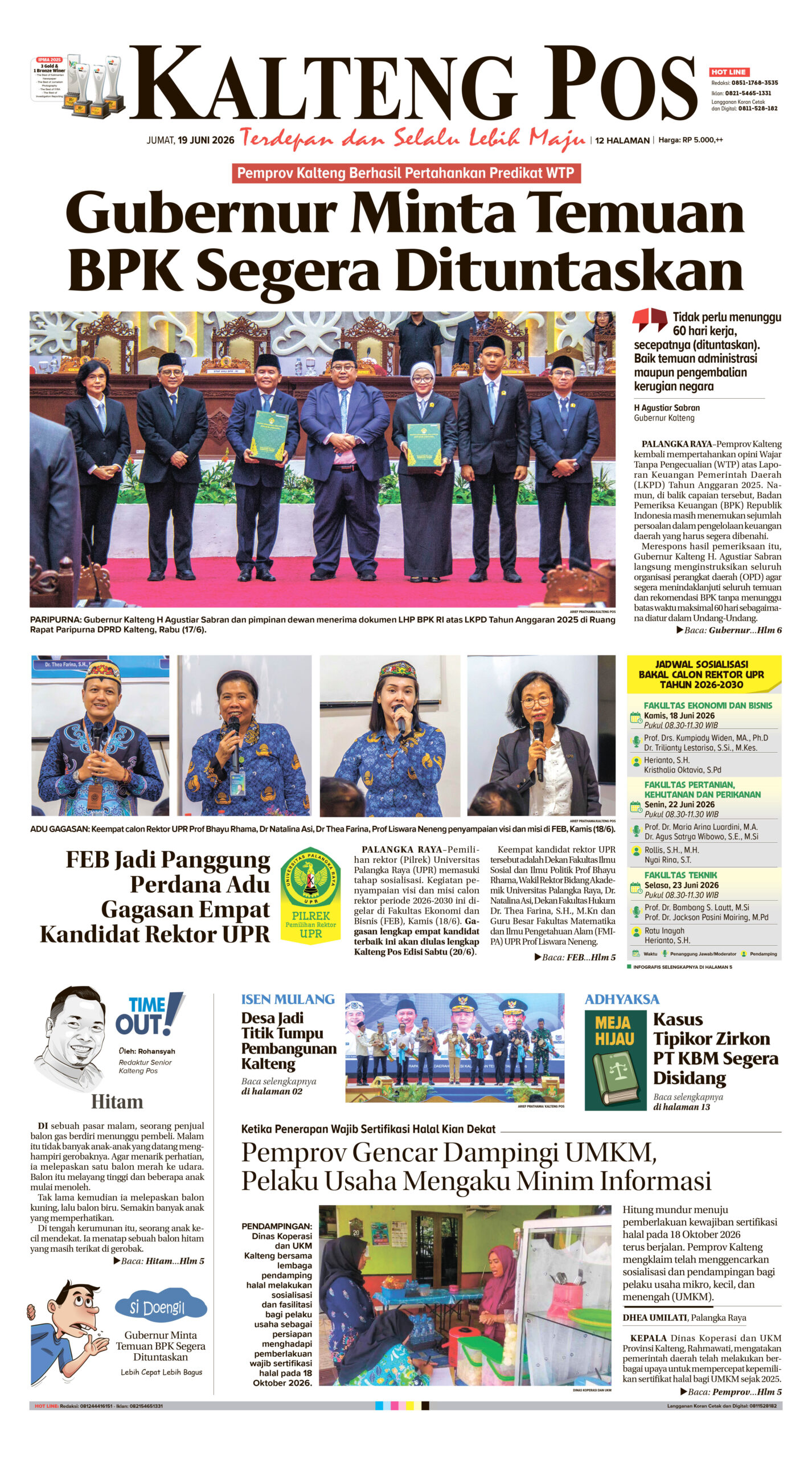 KALTENG POS 19 JUNI 2026