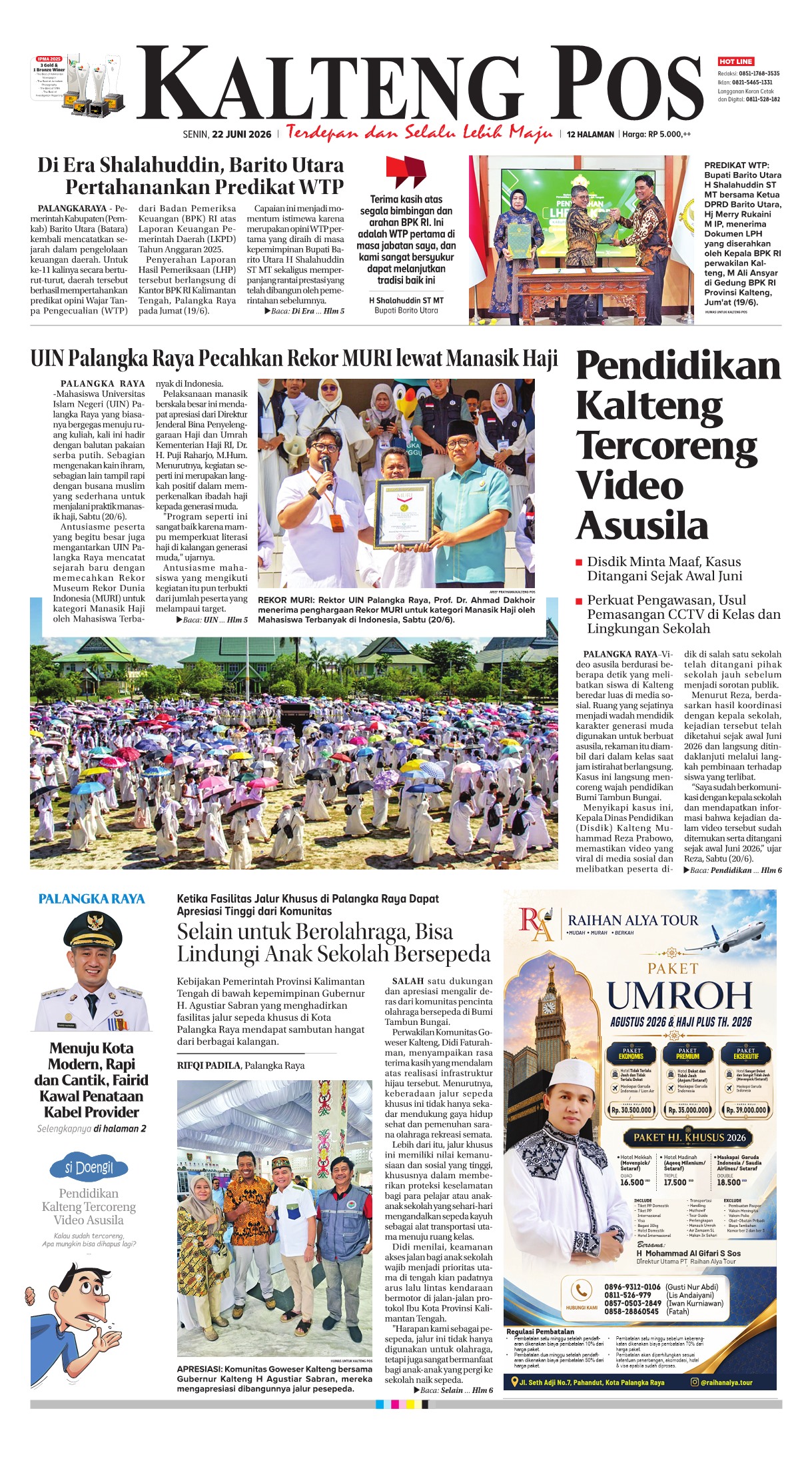 KALTENG POS 22 JUNI 2026
