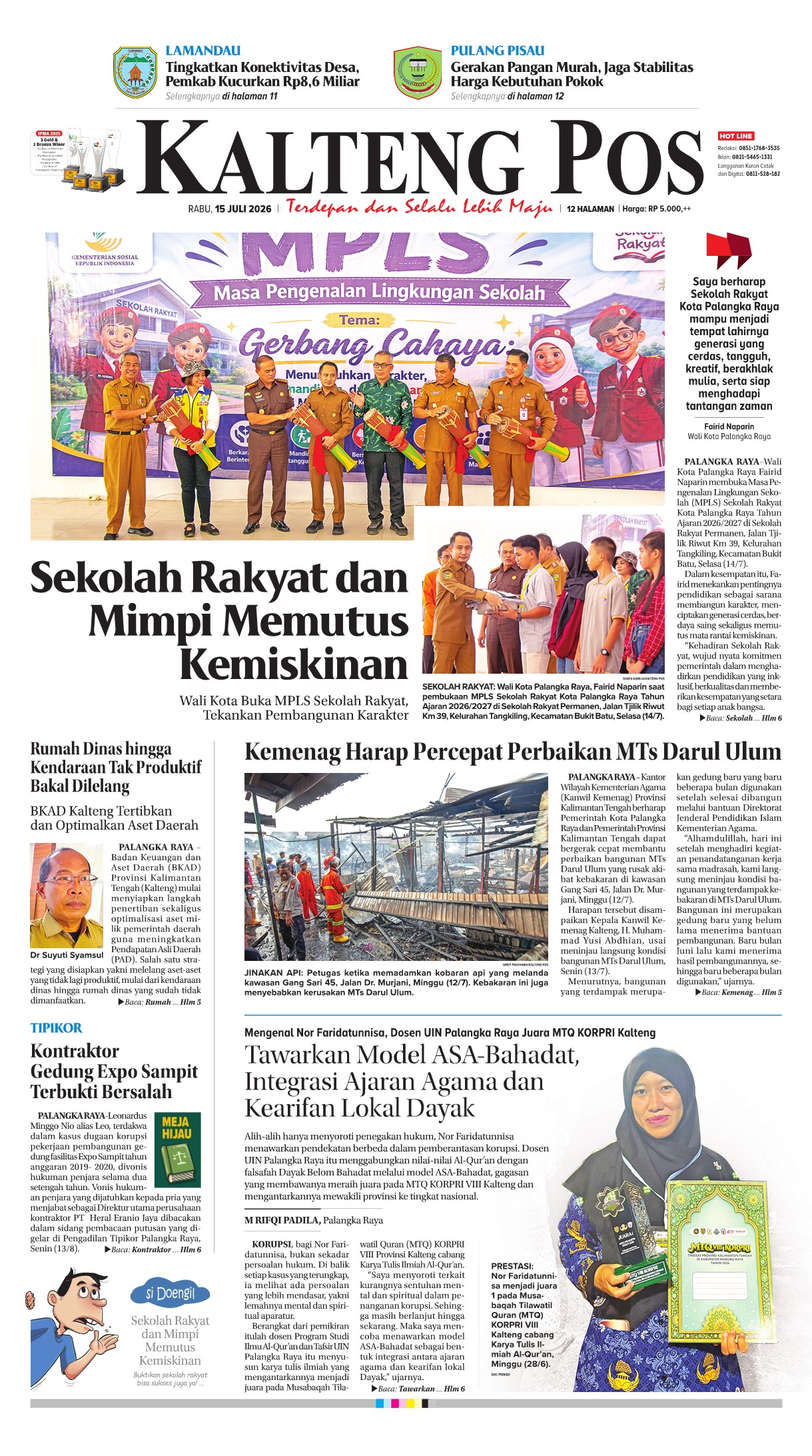 KALTENG POS 15 JULI 2026