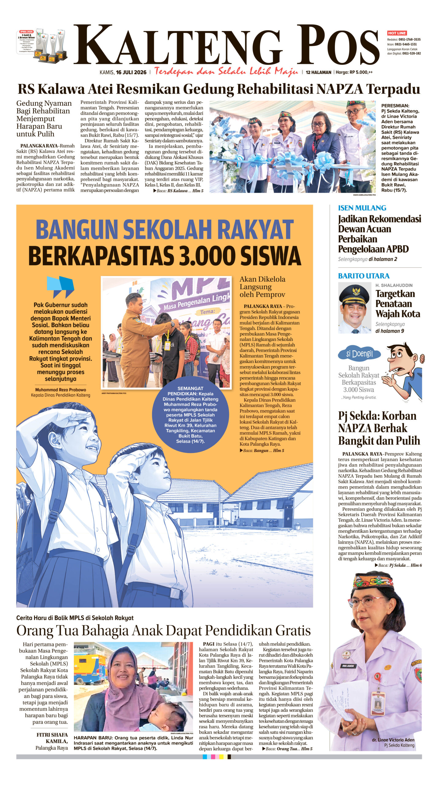 KALTENG POS 16 JULI 2026