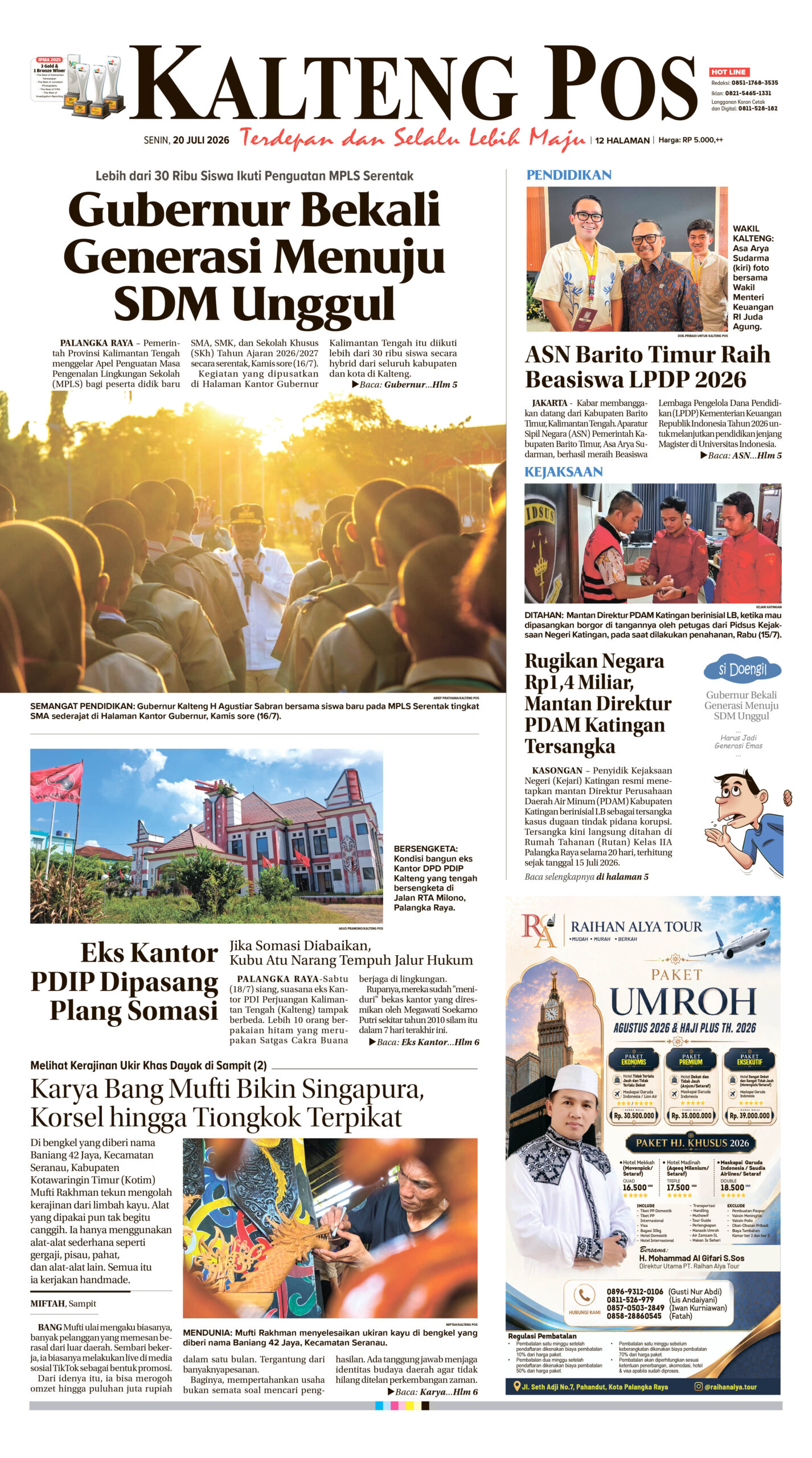 KALTENG POS 20 JULI 2026