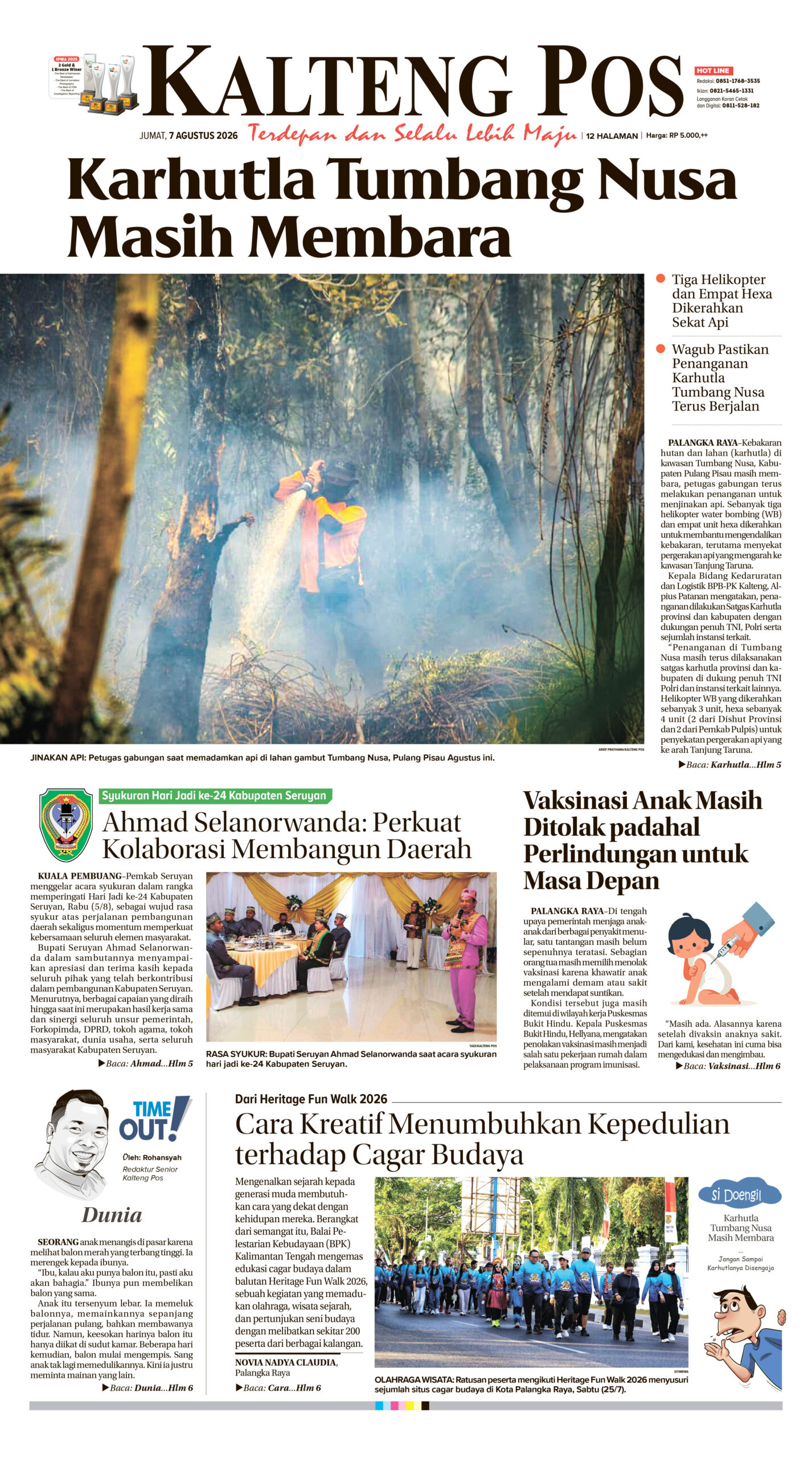 KALTENG POS 07 AGUSTUS 2026