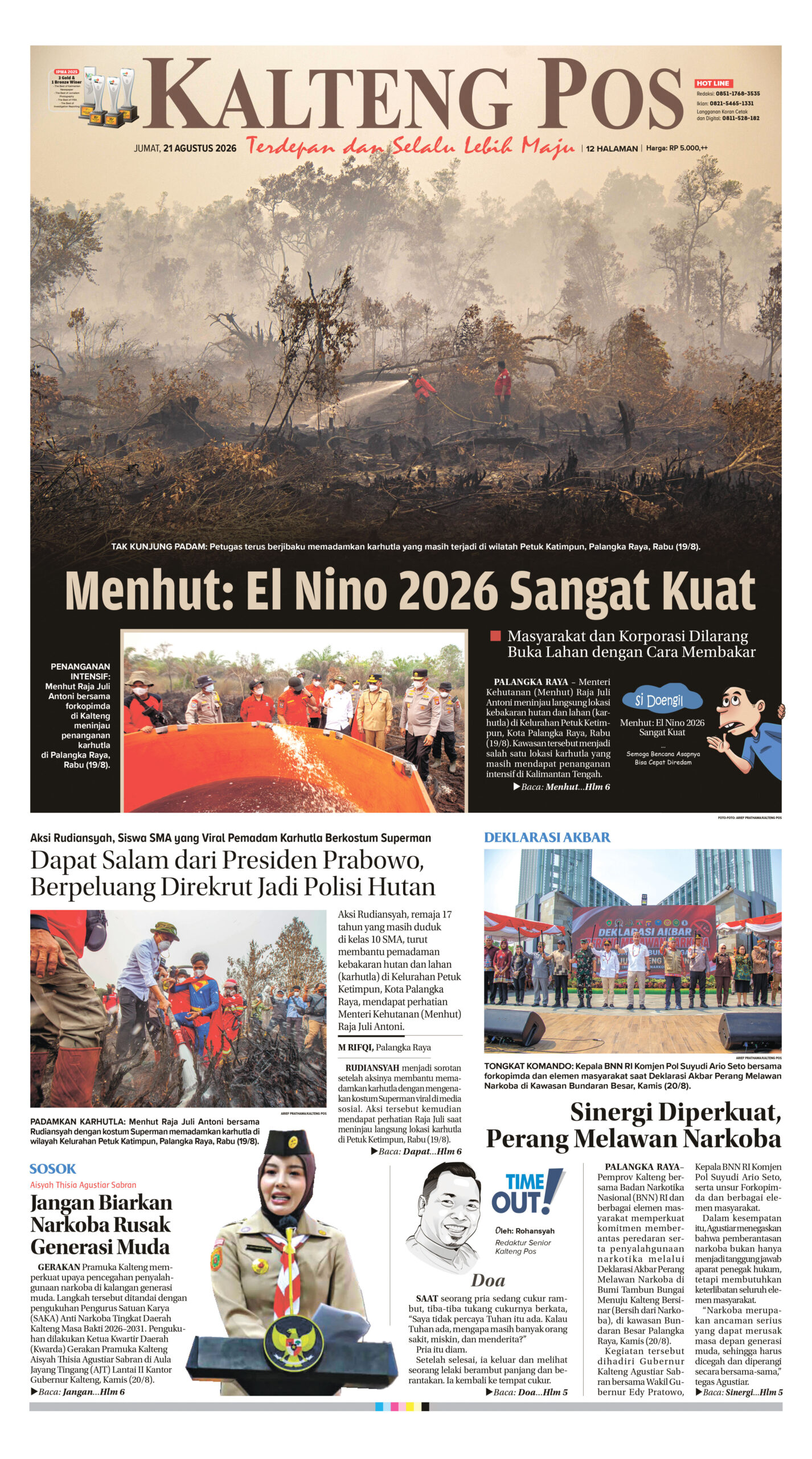 KALTENG POS 21 AGUSTUS 2026
