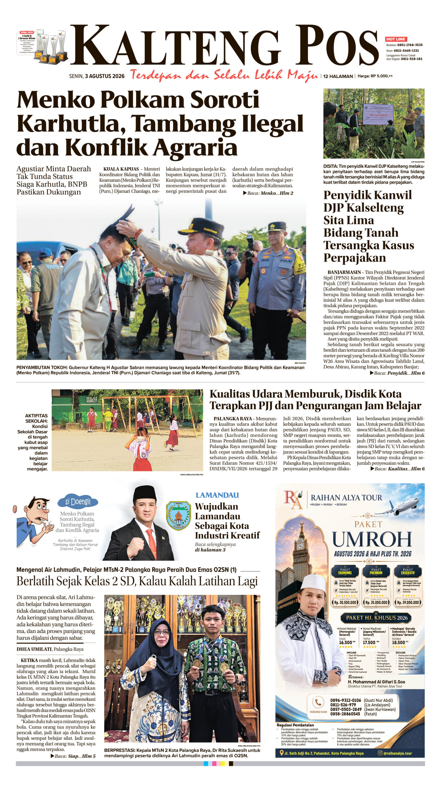 KALTENG POS 03 AGUSTUS 2026