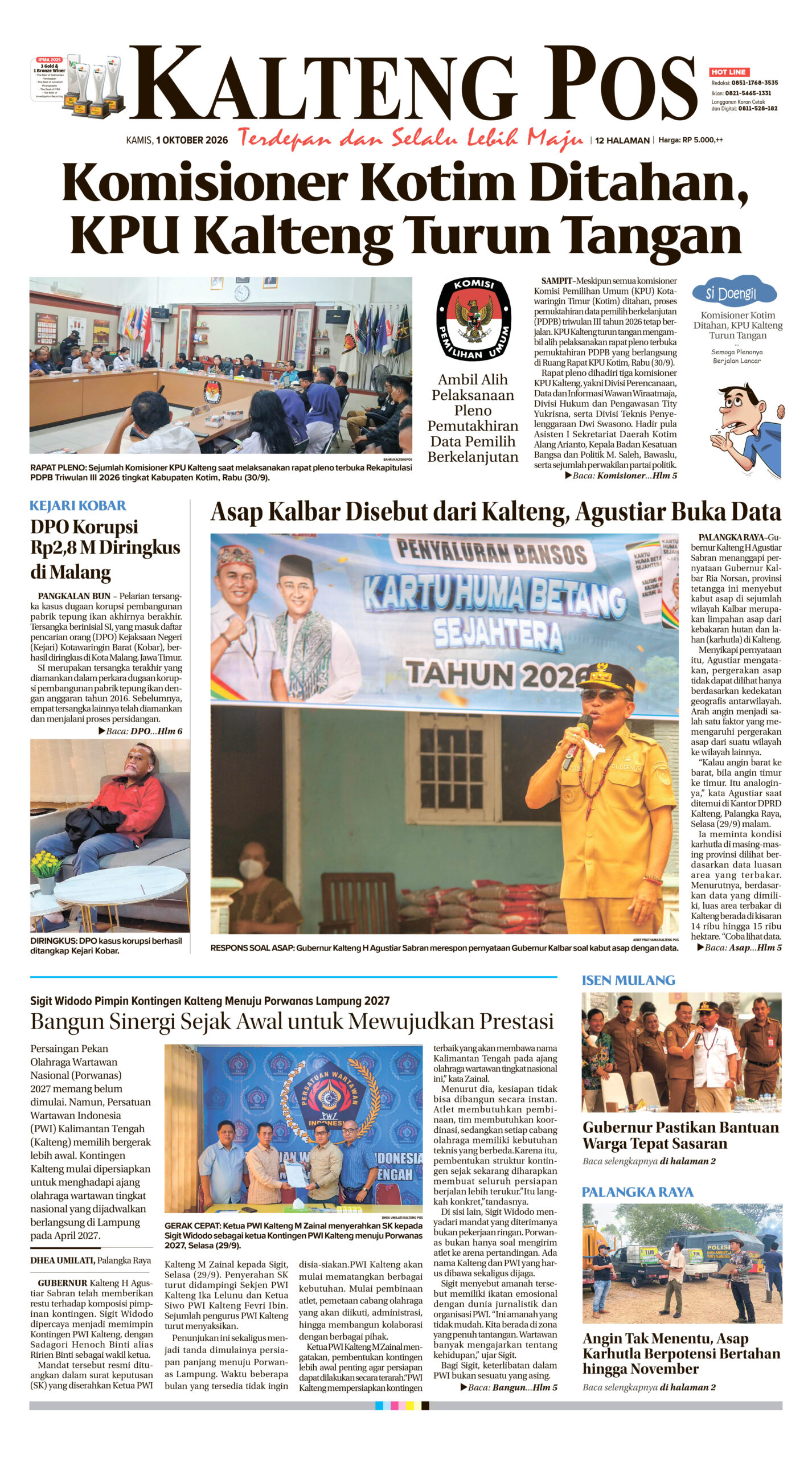 KALTENG POS 1 OKTOBER 2026
