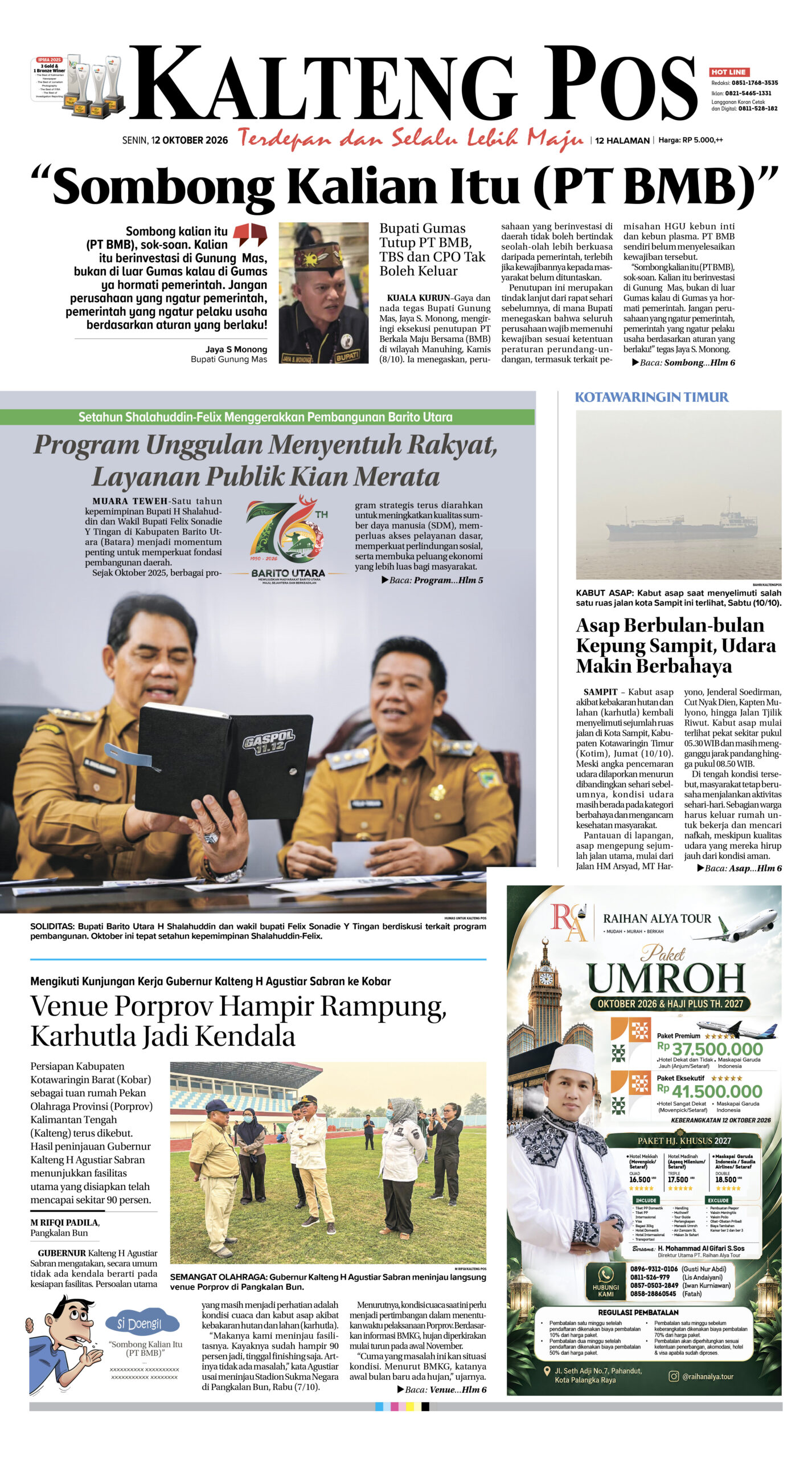 KALTENG POS 12 OKTOBER 2026