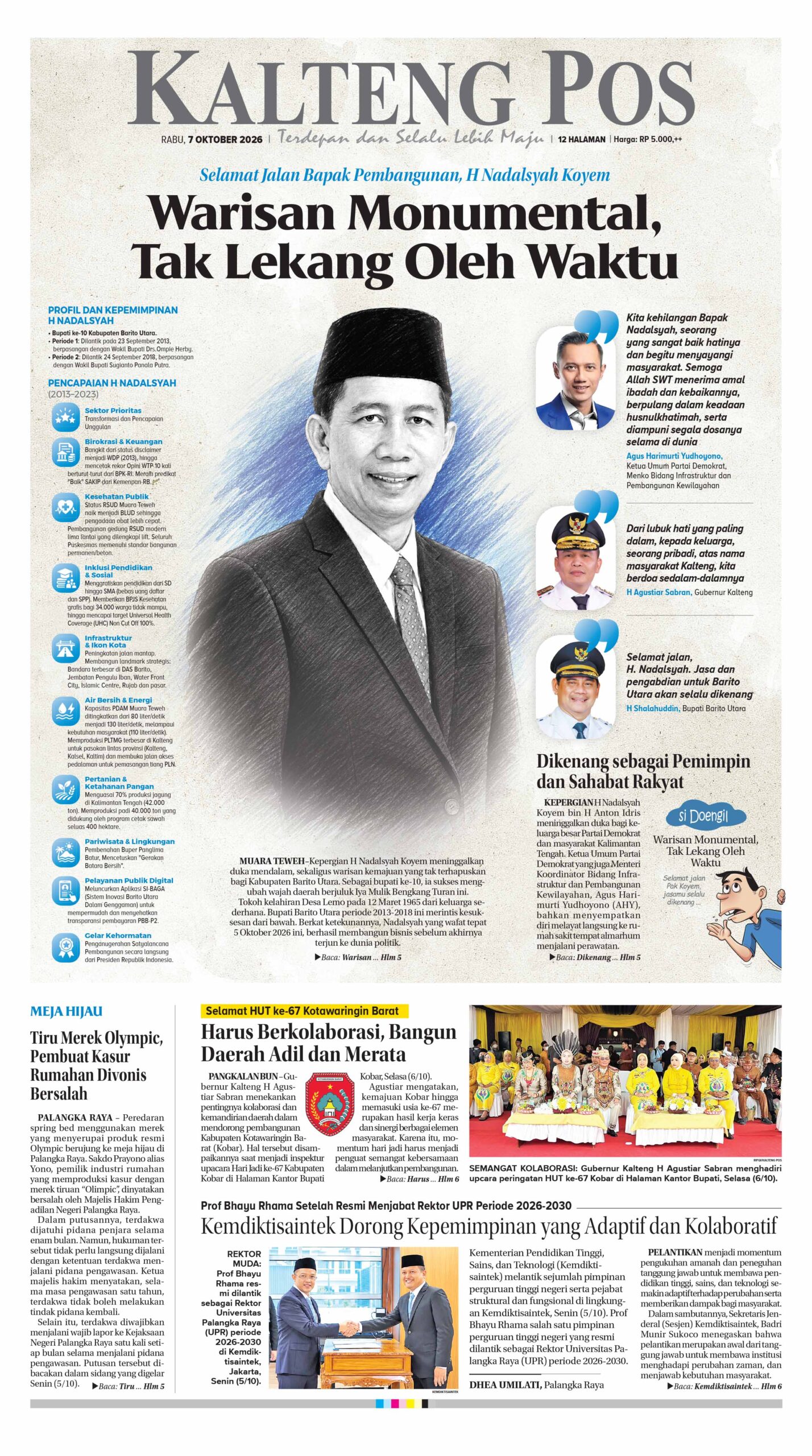 KALTENG POS 7 OKTOBER 2026